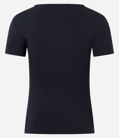 Blusa Regular en Poliamida con Escote Bote 3