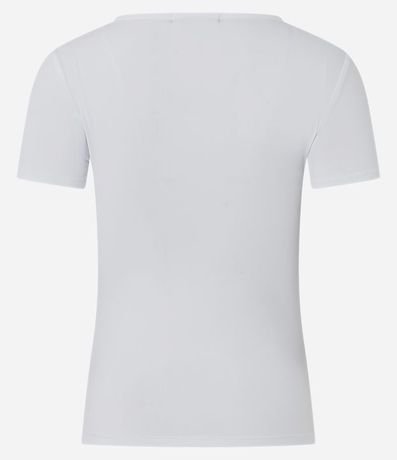 Blusa Regular en Poliamida con Escote Bote 7