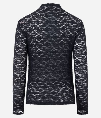 Blusa Justa en Encaje con Manga Larga 7