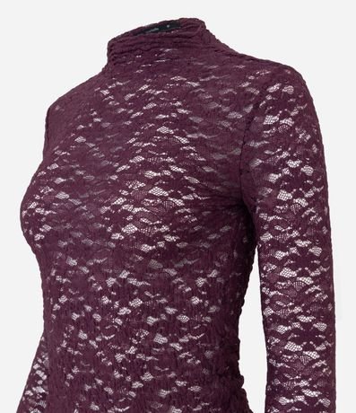 Blusa Justa en Encaje con Manga Larga 5