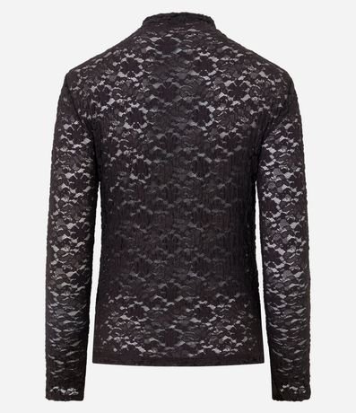 Blusa Justa en Encaje con Manga Larga 7