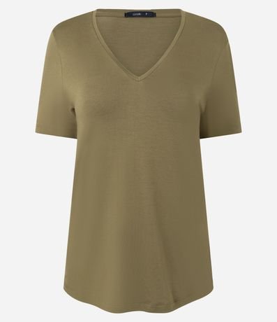Blusa Básica en Viscosa con Escote V 2
