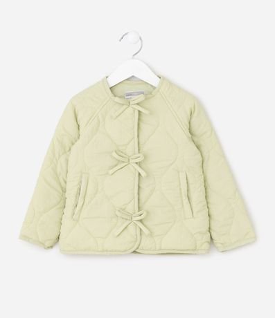 Campera Infantil Acolchonada Matelassada con Moñitas Delanteras – Talle 1 a 6 años 2