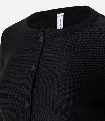 Saco Peplum en Tricot con Botones 6
