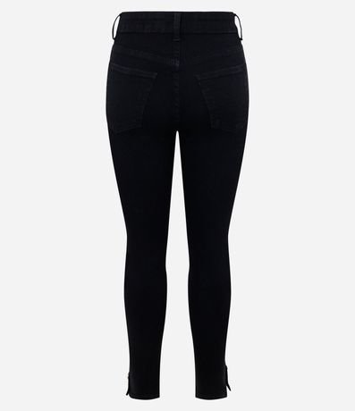 Pantalón Skinny en Sarga con Cintura Alta 6