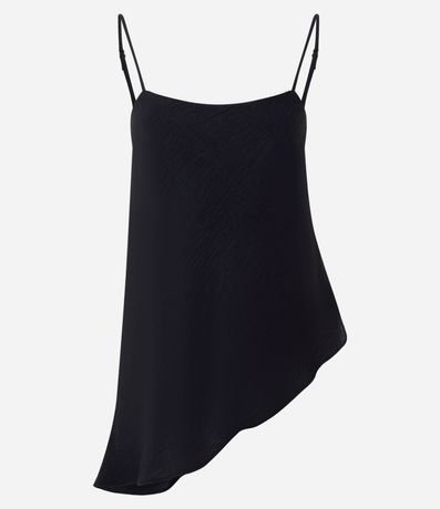 Blusa en Airflow Texturizado con Punta Asimétrica 5