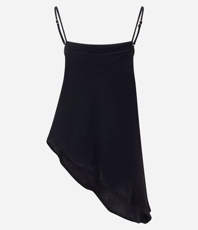 Blusa en Airflow Texturizado con Punta Asimétrica 7