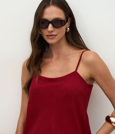 Blusa en Airflow Texturizado con Punta Asimétrica 3