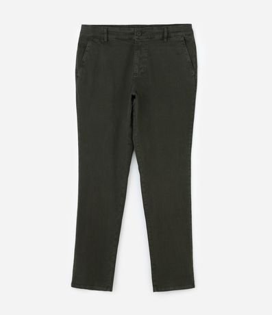 Pantalón Slim en Sarga Lavada