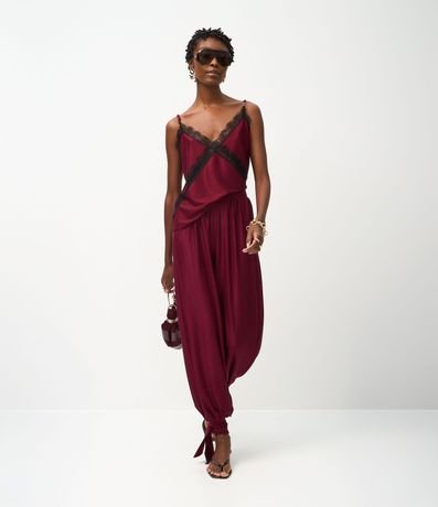 Pantalón Aladim en Piquet con Lazo en el Tobillo