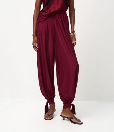 Pantalón Aladim en Piquet con Lazo en el Tobillo 3