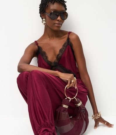 Pantalón Aladim en Piquet con Lazo en el Tobillo 5