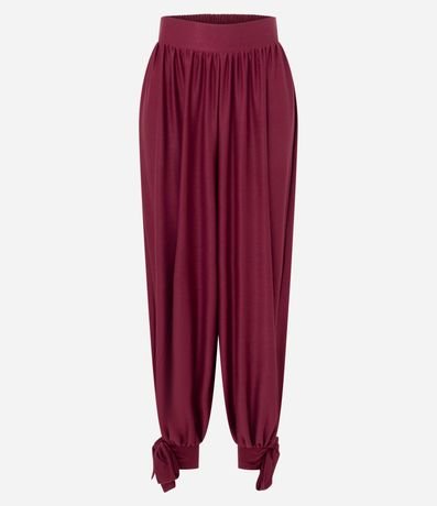 Pantalón Aladim en Piquet con Lazo en el Tobillo 6