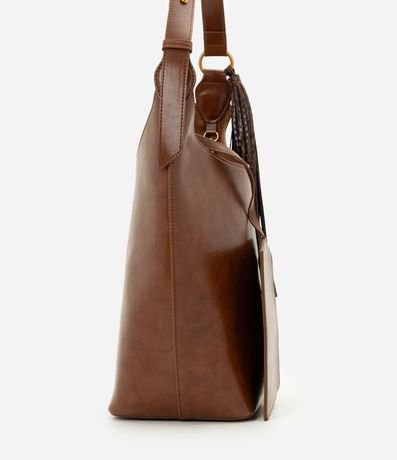Bolsa Bucket Grande en PU con Detalle de Borla 2