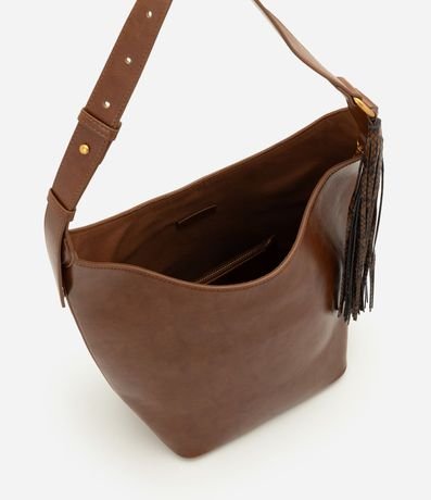 Bolsa Bucket Grande en PU con Detalle de Borla 6