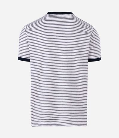 Remera en Algodón Rayada con Perforaciones 6