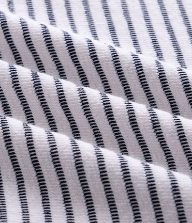 Remera en Algodón Rayada con Perforaciones 7