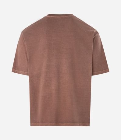 Remera Boxy en Algodón con Lettering London Street Unit 2