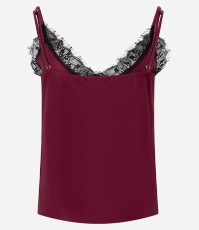 Blusa en Piquet con Encaje Delicada Aplicada 7