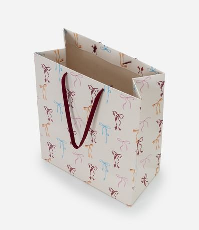 Bolsa de Regalo Mediana con Estampa de Moñitas 2