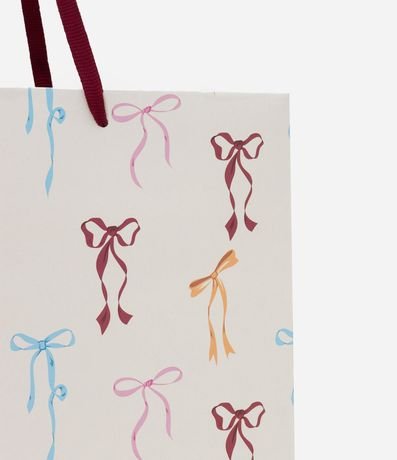 Bolsa de Regalo Mediana con Estampa de Moñitas 3