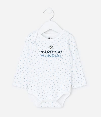Body Infantil con Lettering Mi Primer Mundial – Talle 0 a 18 Meses 2