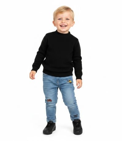 Sueter Infantil en Punto con Cuello Alto – Talle 1 a 6 años 1