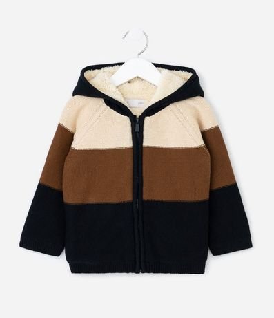 Campera Infantil en Punto con Forro en Sherpa – Talle 1 a 6 años 2