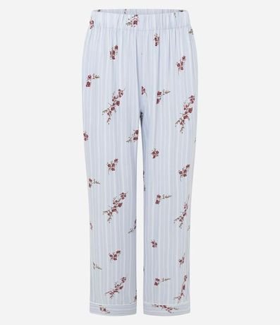 Pijama Largo Americana con Estampa Floral 7