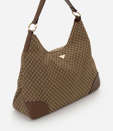 Cartera Hobo Grande en PU con Textura Geométrica 2