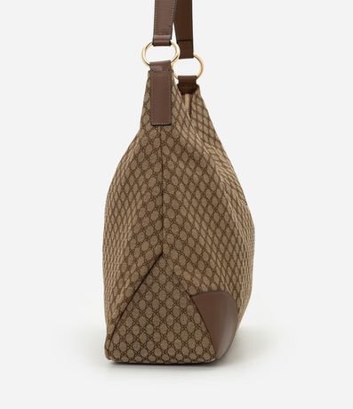 Cartera Hobo Grande en PU con Textura Geométrica 3