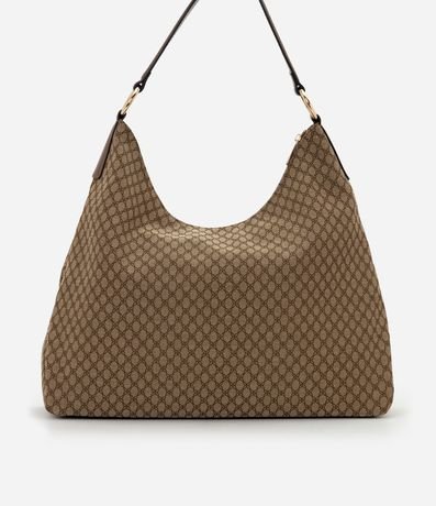 Cartera Hobo Grande en PU con Textura Geométrica 4