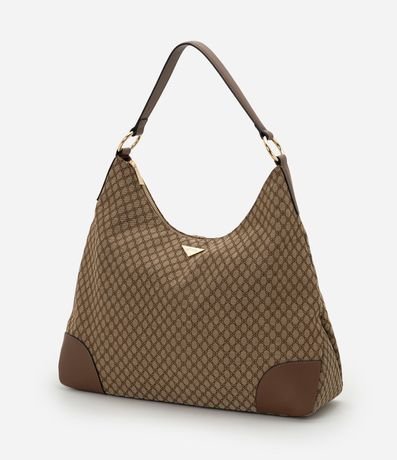 Cartera Hobo Grande en PU con Textura Geométrica 6