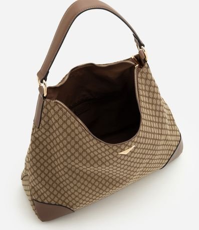 Cartera Hobo Grande en PU con Textura Geométrica 7