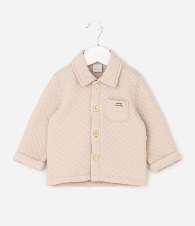 Saco Infantil Capitoneada con Botones Contrastantes – Talle 0 a 18 Meses 2