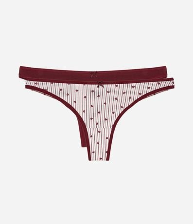 Kit 02 Bombachas Bikini Hilo Doble en Algodón