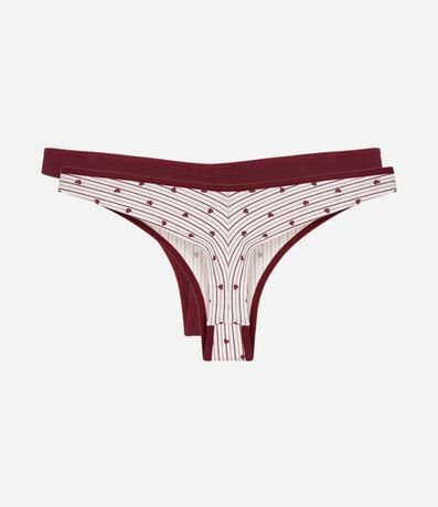 Kit 02 Bombachas Bikini Hilo Doble en Algodón 2