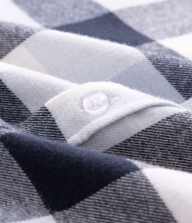 Camisa Comfort en Algodón con Estampado de Cuadros y Mangas Largas 3