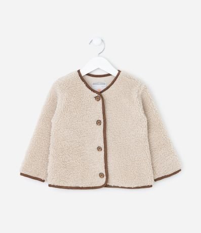 Chaqueta Infantil en Sherpa con Botones Delanteros – Talle 1 a 6 Años 2