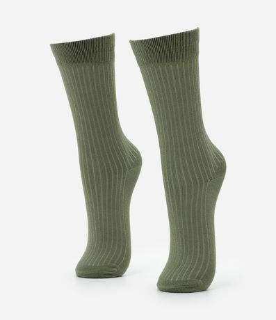 Media Caña Larga en Viscosa Acanalada