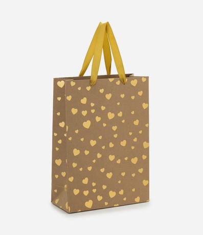 Bolsa de Regalo Pequeña con Estampa de Corazón