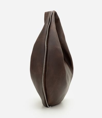 Bolsa Baguette Mediana en PU con Formato Curvo 2