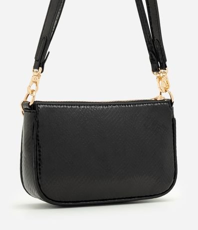 Cartera Shoulder Pequeña en PU con Detalle de Cadena 3