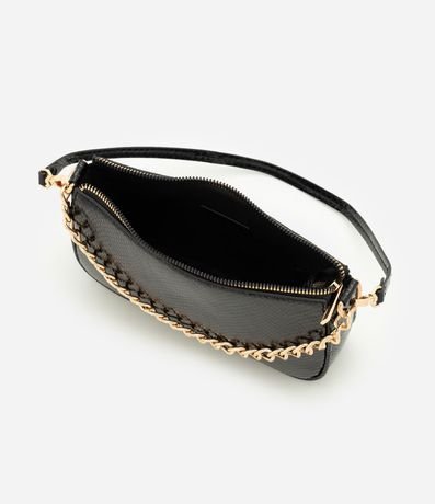 Cartera Shoulder Pequeña en PU con Detalle de Cadena 5