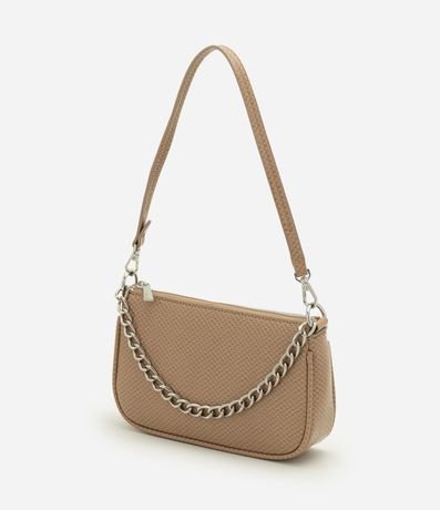 Cartera Shoulder Pequeña en PU con Detalle de Cadena 4