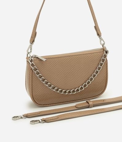 Cartera Shoulder Pequeña en PU con Detalle de Cadena 7