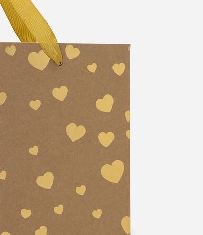 Bolsa de Regalo Mediana con Estampa de Corazones 2