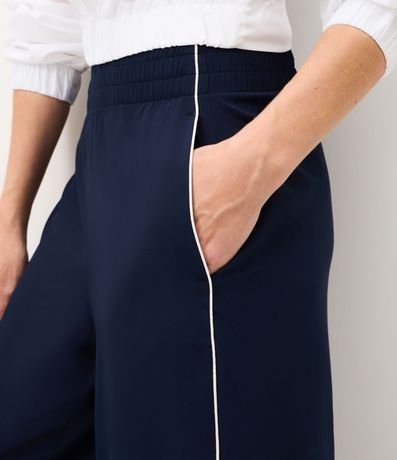 Pantalón Recto Deportivo con Friso Contrastante 3