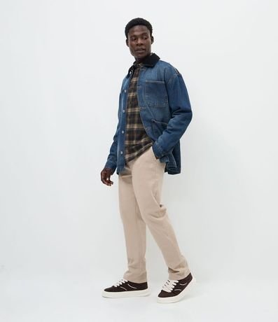 Pantalón Chino Recto en Sarga