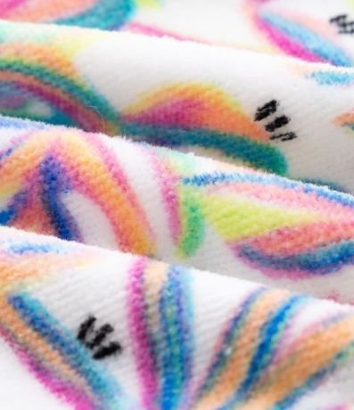 Bata de Baño Infantil en Algodón Atoallado con Estampado Tropical - Talle U 4